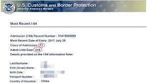 What is an I-94 Form?